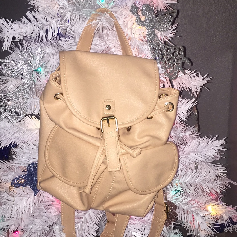 Light Peach Mini Backpack